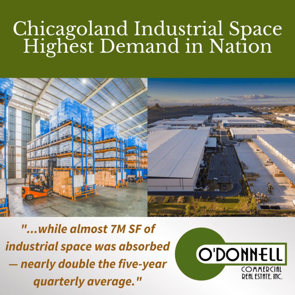 Premium Chicagoland Industrial Rent in Demand